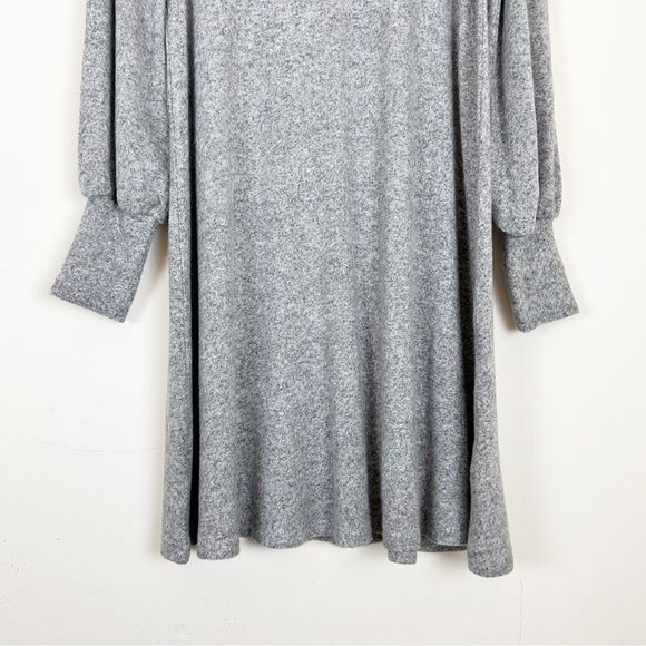 ASOS Scoop Neck Puffed Sleeve Shift Dress, Size 4 Grey - Picture 6 of 11